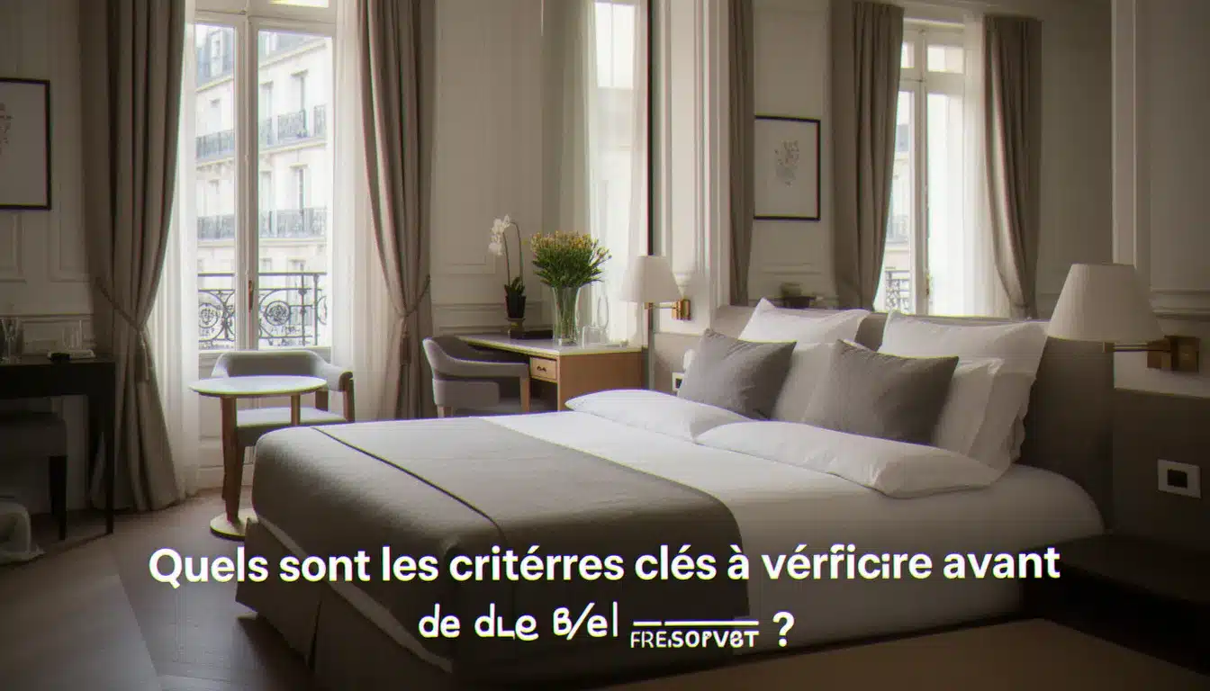 Quels sont les critères clés à vérifier avant de réserver ? — hôtel sanso paris