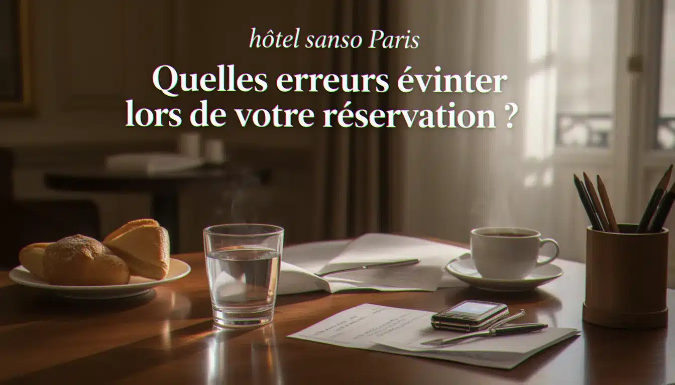 Quelles erreurs éviter lors de votre réservation ? — hôtel sanso paris