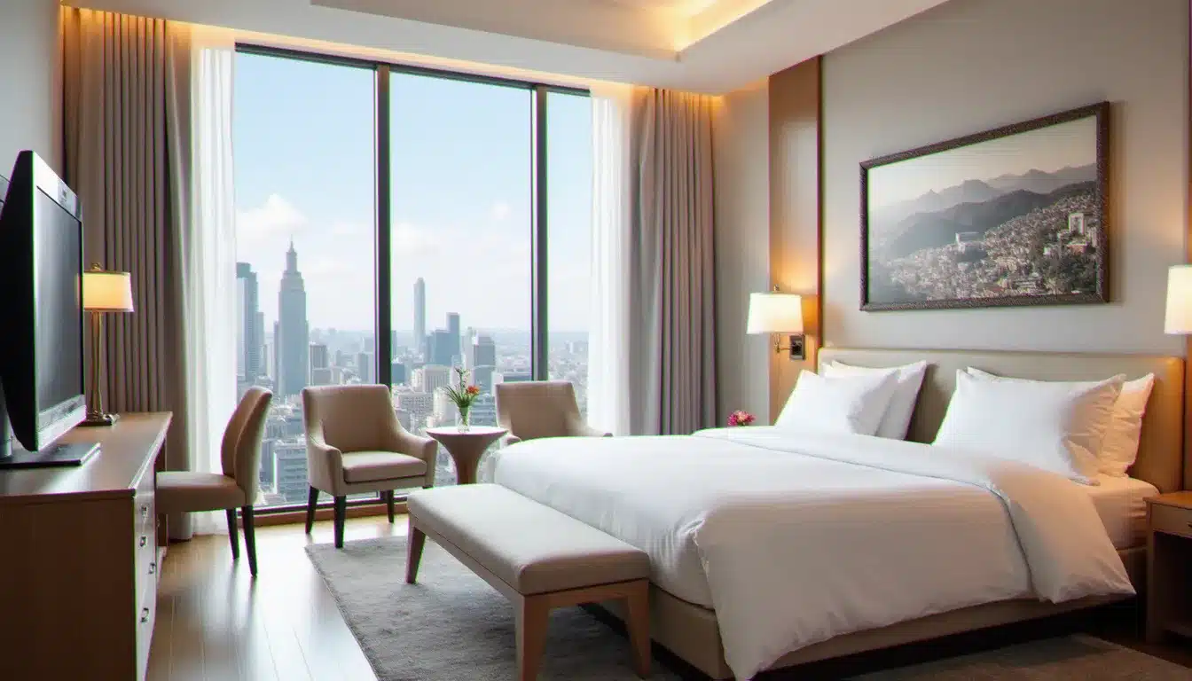 Chambre d'hôtel moderne et lumineuse au Naturella Hotel & Apart 3*