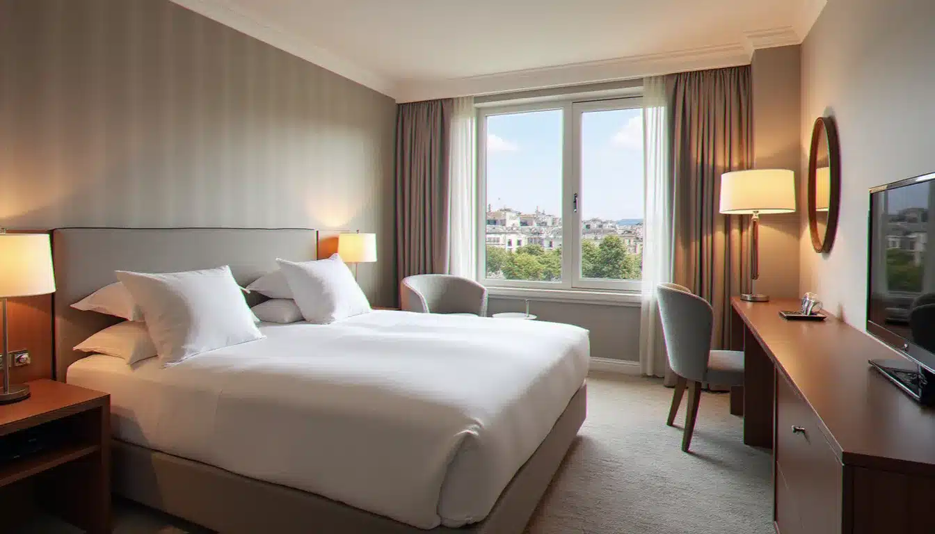 Chambre confortable de l'hôtel France Albion