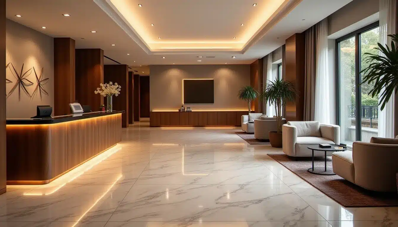 Lobby de l'hôtel France Albion à Paris